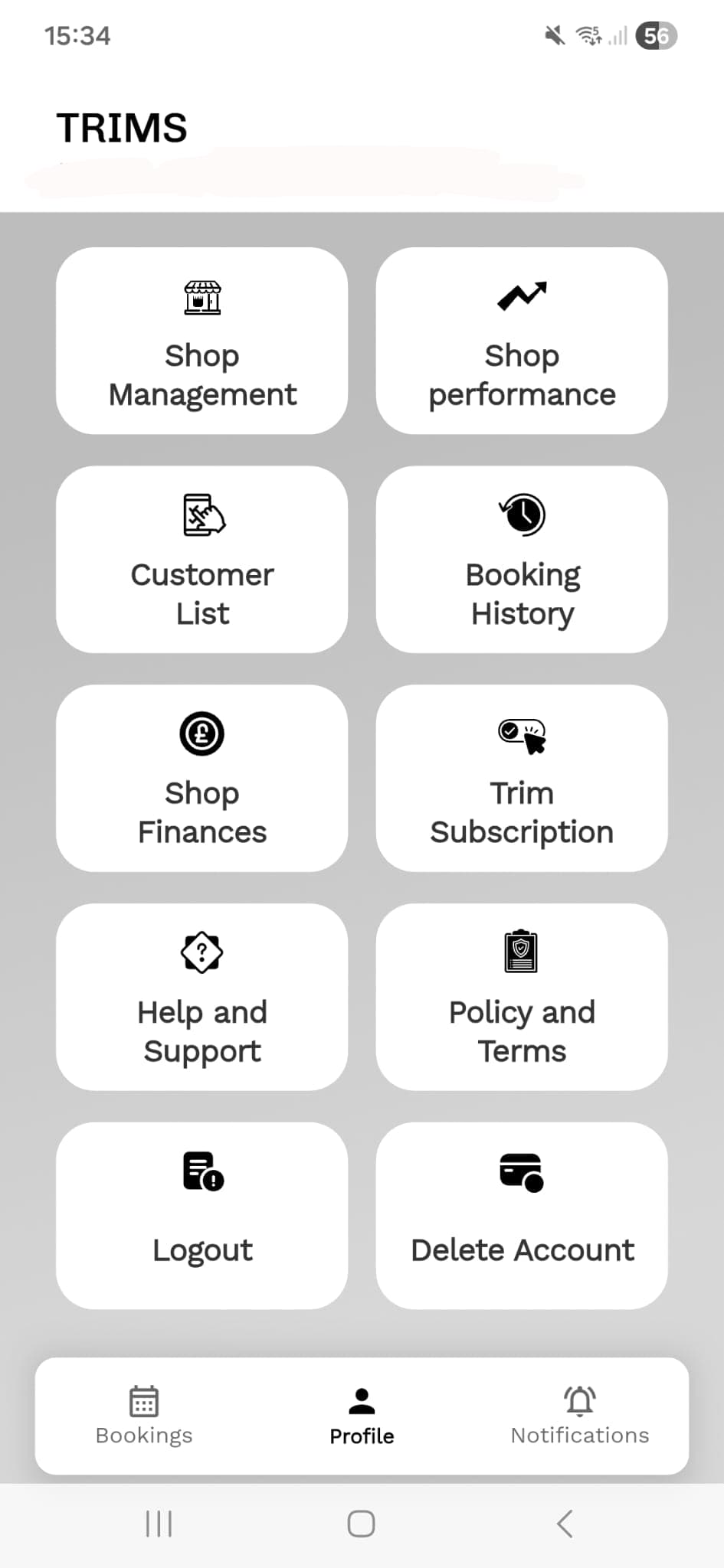 Trim Business profile hub